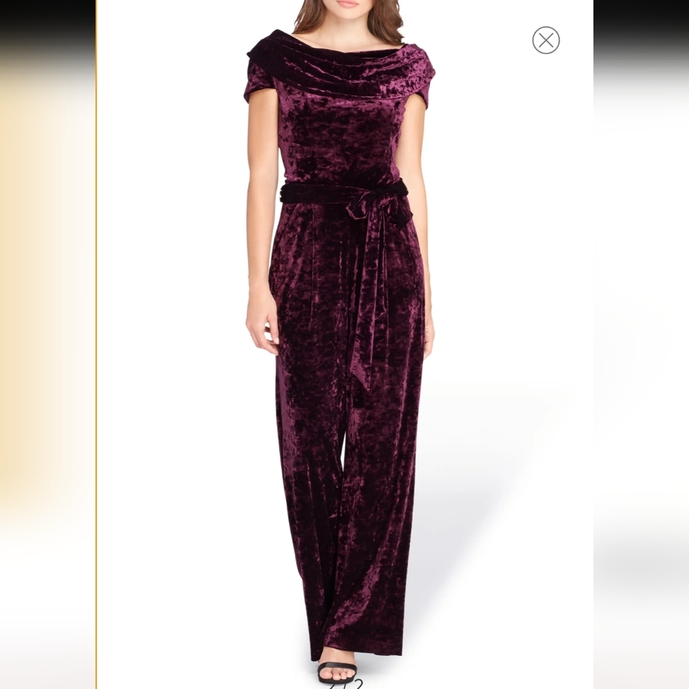 CHIC Crushed Velvet Jumpsuit-TAHARI